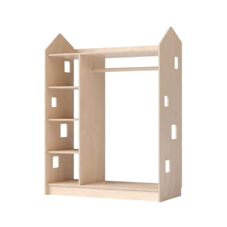 Busy Kids Huis Kledingkast Naturel