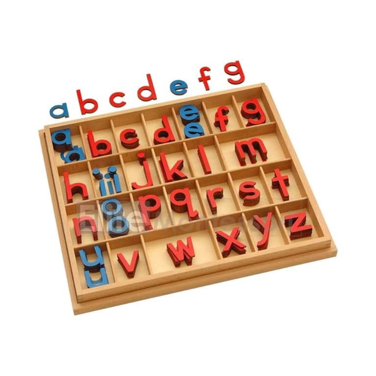 Elite Montessori Houten Beweegbaar Alfabet met Doosje