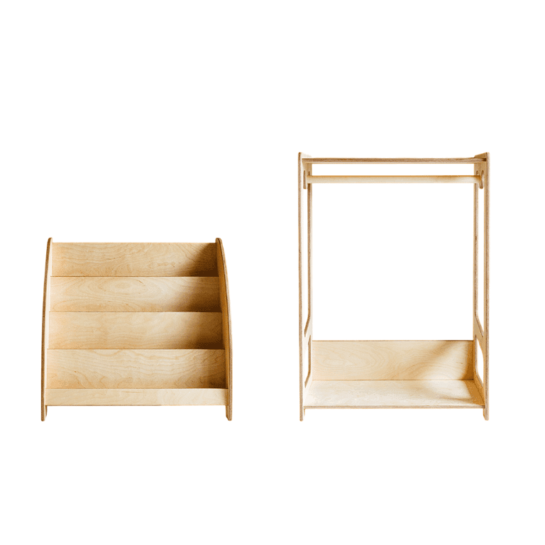 Weco Kapstok & Boekenplank Set Transparant
