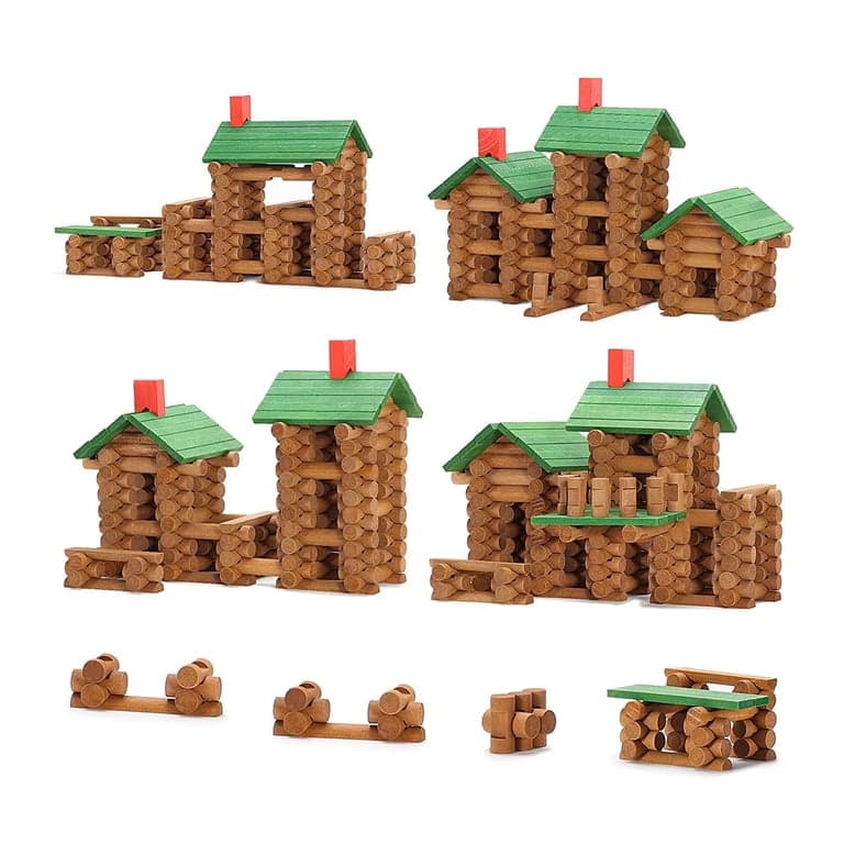 SainSmart Jr. Houten Blokhut Bouwset Speelgoed 300 Stuks