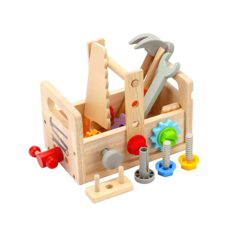 Clever Toys Box Houten Gereedschapskist Set