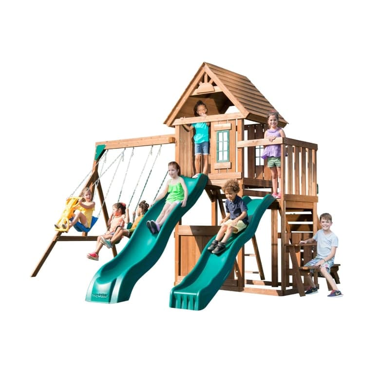 Swing-N-Slide Knightsbridge Deluxe Houten Schommelset