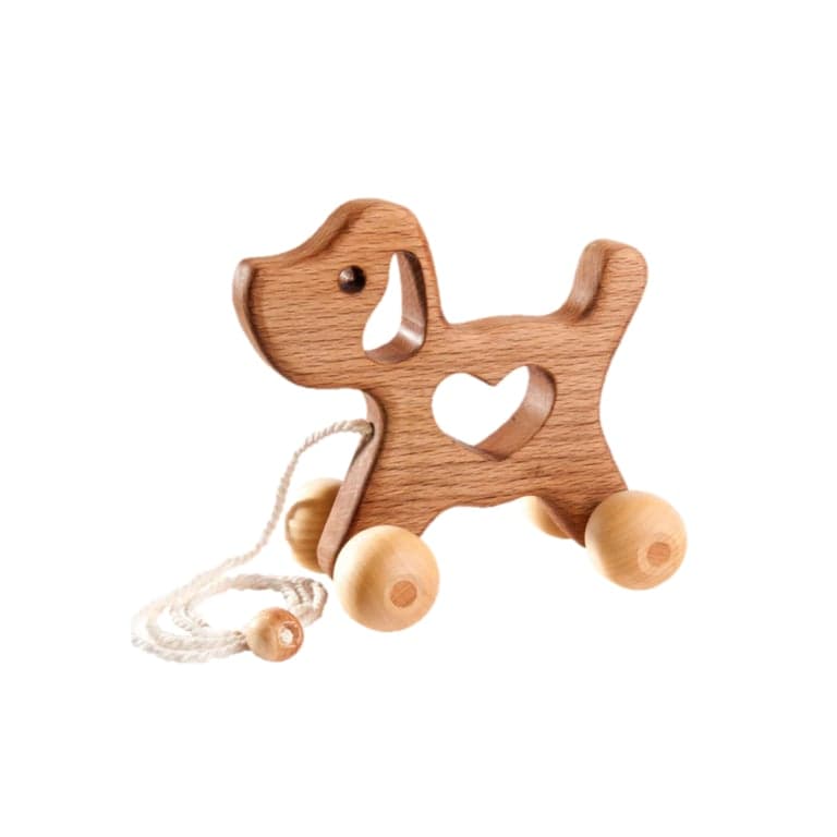 PoppyBabyCo Houten Trekspeelgoed Voor Honden