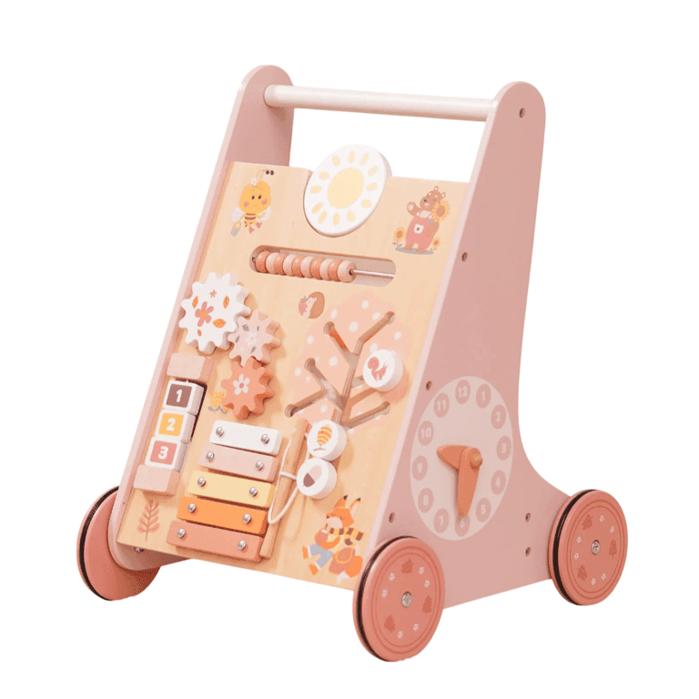ROBUD Houten Baby Loopwagen Roze