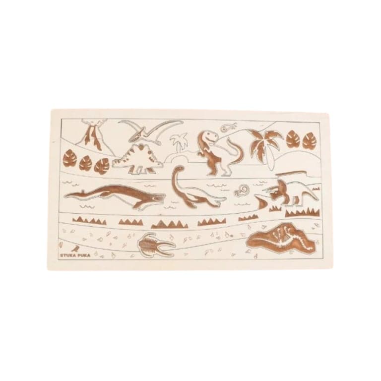 Stuka Puka Houten Puzzel Dino Wereld