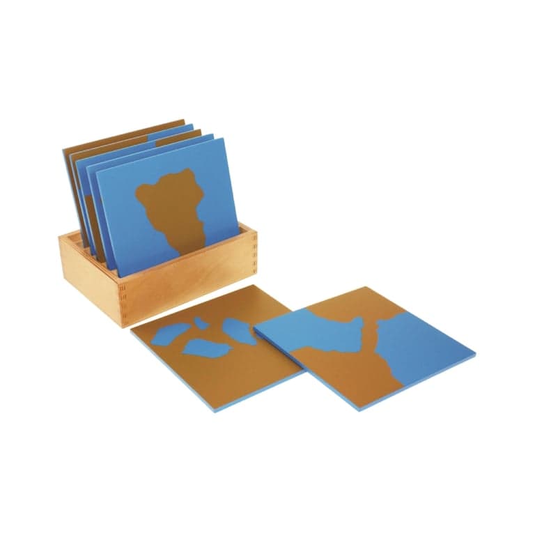 Alison's Montessori Land- en Water Vormkaarten